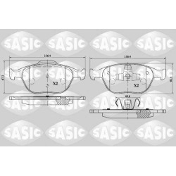 Plaquettes De Frein Avant Pour Ford Fiesta V Focus Turnier Tourneo 4346371