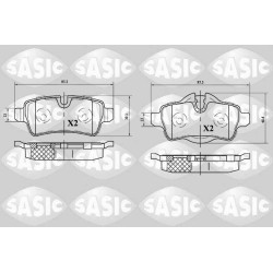 Plaquettes De Frein Arrière Pour Mini Mini Clubman Clubvan Roadster 34216772894