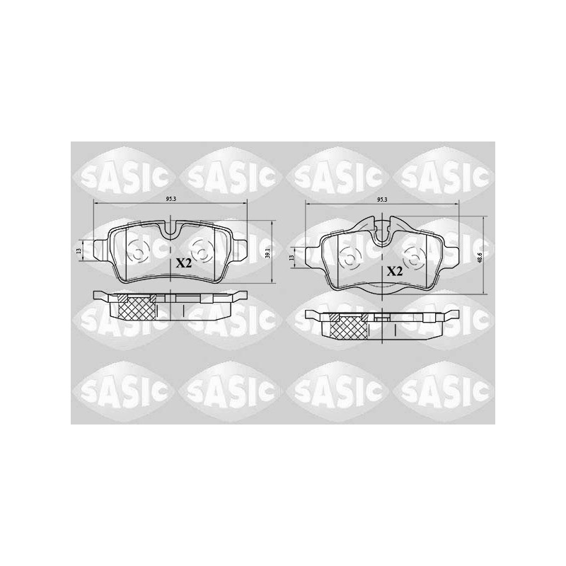 Plaquettes De Frein Arrière Pour Mini Mini Clubman Clubvan Roadster 34216772894