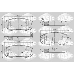 Plaquettes De Frein Avant Pour Hyundai Coupé Elantra Sonata IV V Tucson Kia