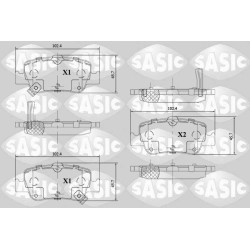 Plaquettes De Frein Arrière Pour Toyota Auris Corolla 0446602170 0446602180