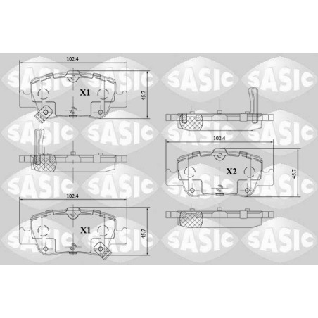 Plaquettes De Frein Arrière Pour Toyota Auris Corolla 0446602170 0446602180