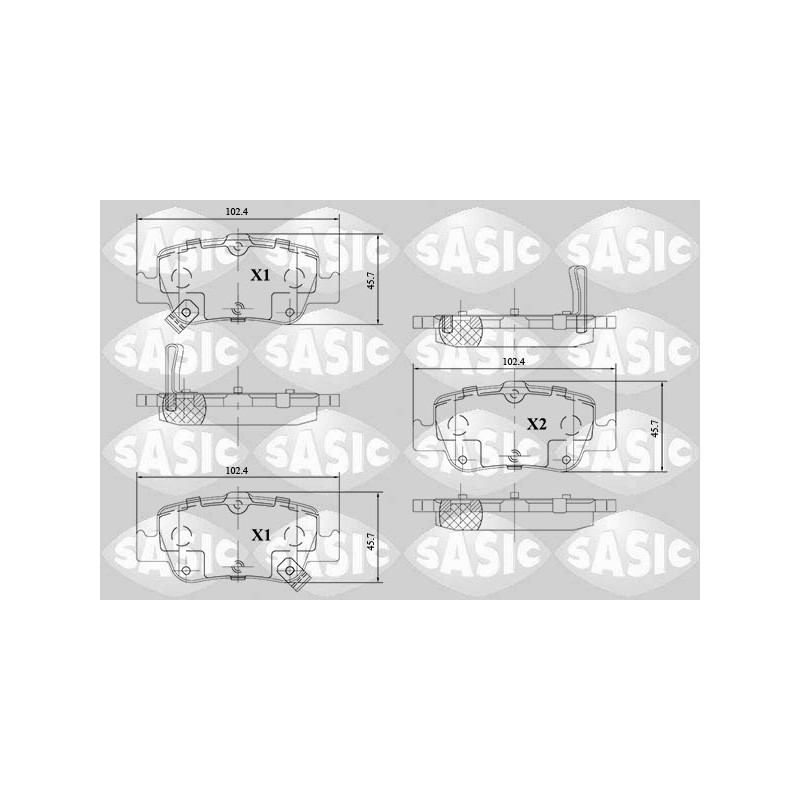 Plaquettes De Frein Arrière Pour Toyota Auris Corolla 0446602170 0446602180
