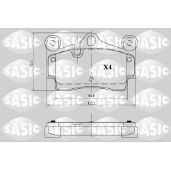 Plaquettes De Frein Arrière Pour VW Audi Q7 Porsche 7L0698451A 95535293902