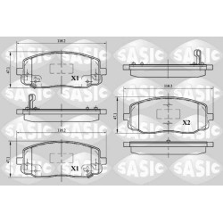 Plaquettes De Frein Avant Pour Hyundai i10 i20 Kia Picanto