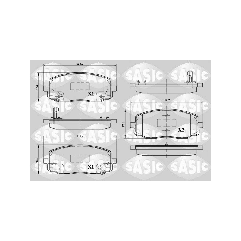 Plaquettes De Frein Avant Pour Hyundai i10 i20 Kia Picanto