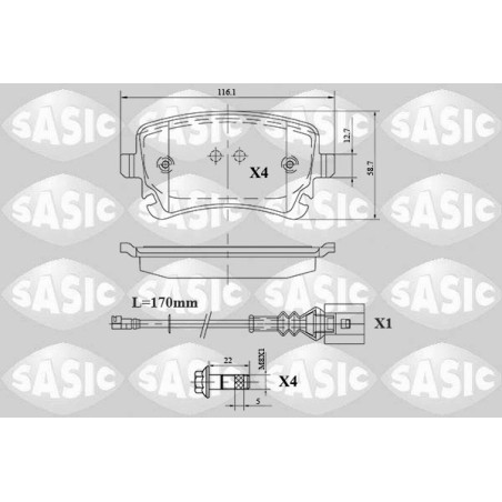 Plaquettes De Frein Arrière Pour VW Multivan T7 V VI Transporter 7E0698451