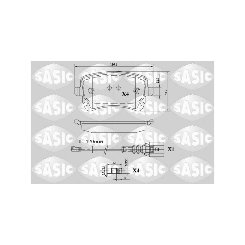 Plaquettes De Frein Arrière Pour VW Multivan T7 V VI Transporter 7E0698451