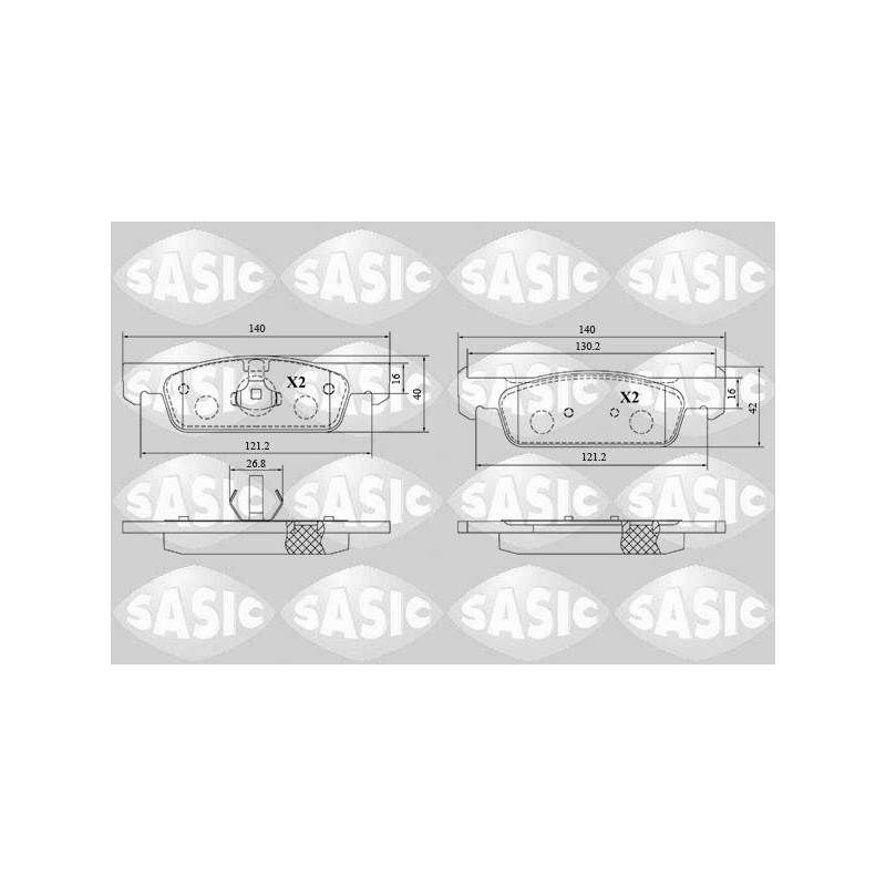 Plaquettes De Frein Avant Pour Renault Logan II Sandero Dacia Logan II MCV