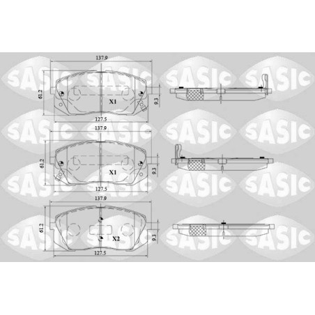 Plaquettes De Frein Avant Pour Hyundai ix35 Van Kia Carens III Sportage