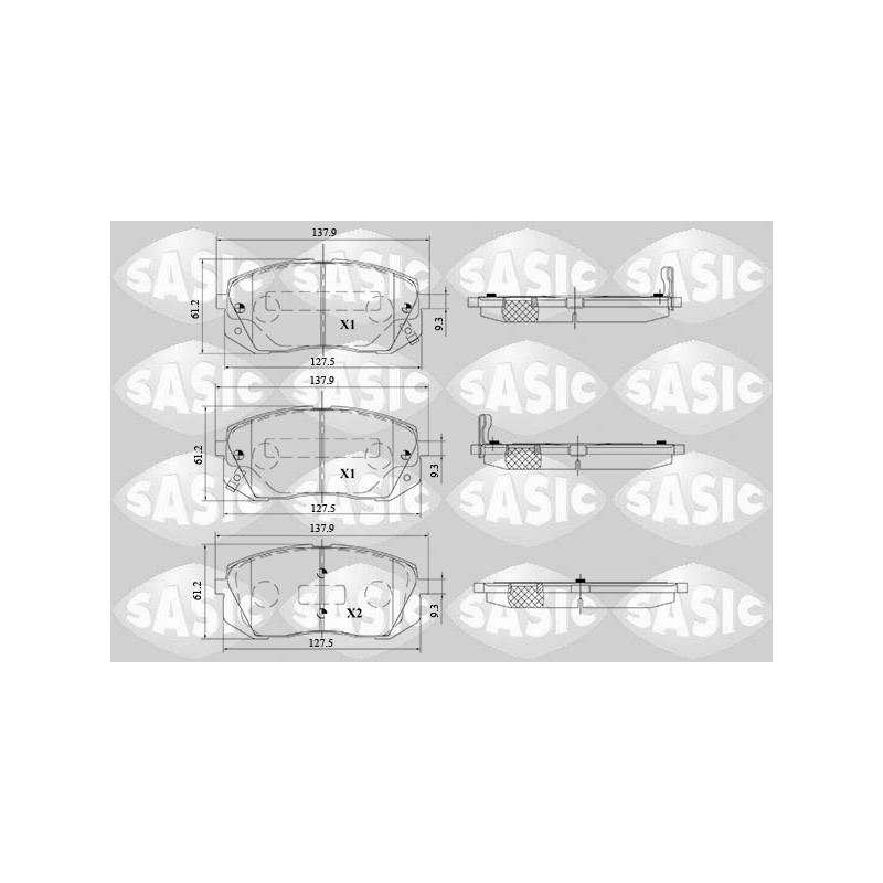 Plaquettes De Frein Avant Pour Hyundai ix35 Van Kia Carens III Sportage
