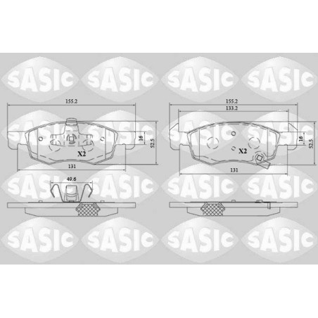 Plaquettes De Frein Avant Pour Opel Corsa E 1605280 95517028 95524972