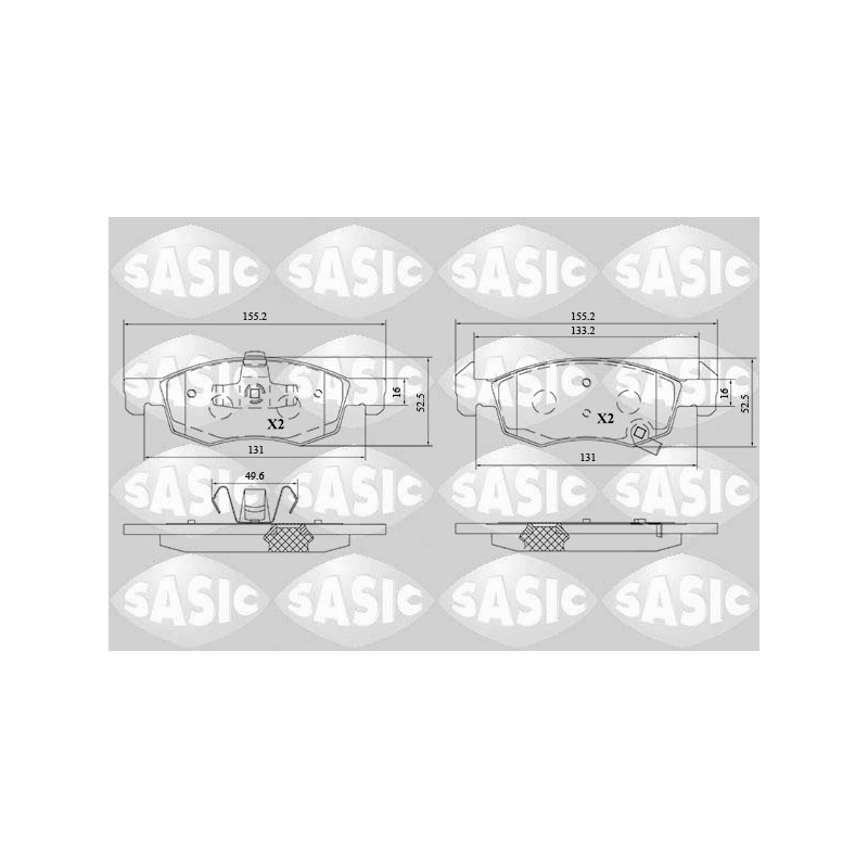 Plaquettes De Frein Avant Pour Opel Corsa E 1605280 95517028 95524972