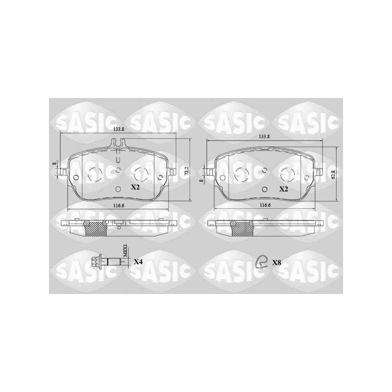 Plaquettes De Frein Avant Pour MERCEDES CLA Classe A B GLA