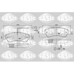 Plaquettes De Frein Arrière Pour Peugeot Opel Fiat Citroën 1612434180 77366679