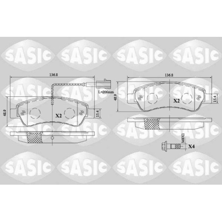 Plaquettes De Frein Arrière Pour Peugeot Opel Fiat Citroën 1612434180 77366679