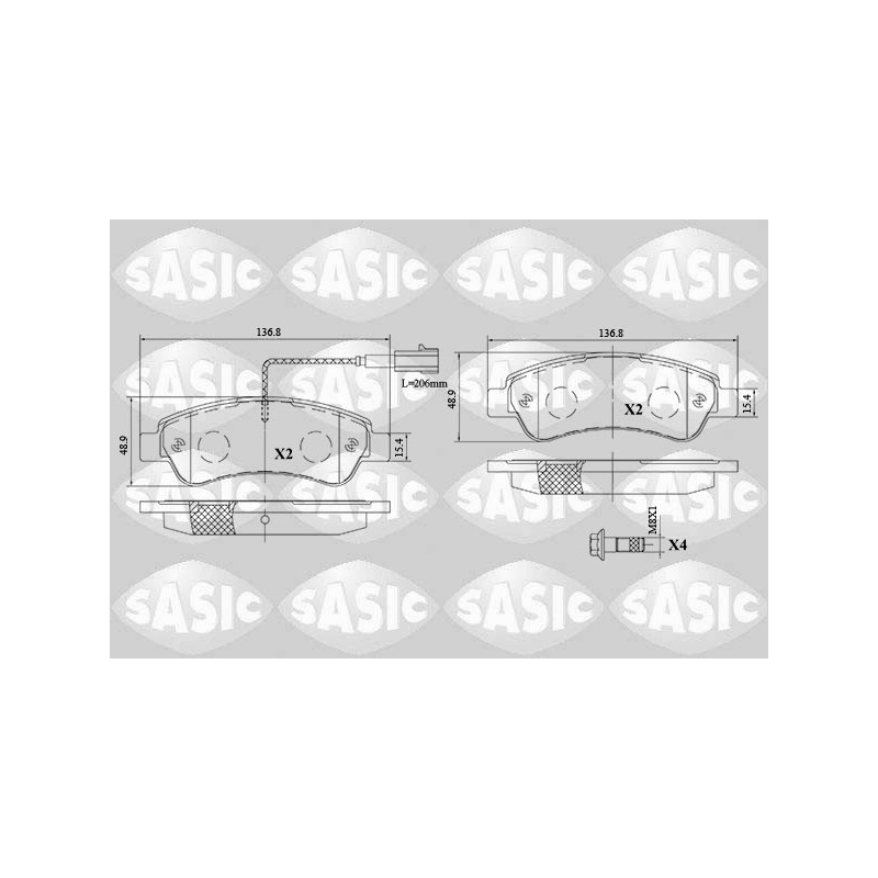 Plaquettes De Frein Arrière Pour Peugeot Opel Fiat Citroën 1612434180 77366679