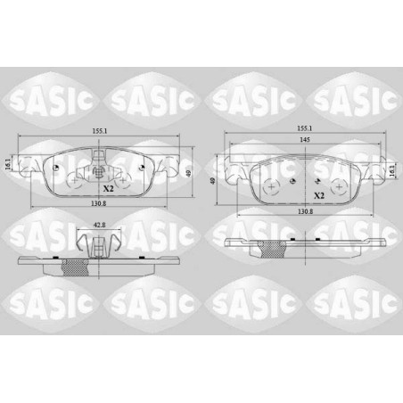 Plaquettes De Frein Avant Pour Renault Clio IV Logan II Sandero Twingo III Dacia