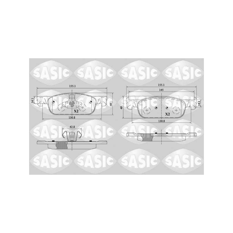 Plaquettes De Frein Avant Pour Renault Clio IV Logan II Sandero Twingo III Dacia