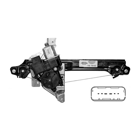 Mécanisme Lève-Vitre Arrière Droit Pour Peugeot 508 I 9224H9