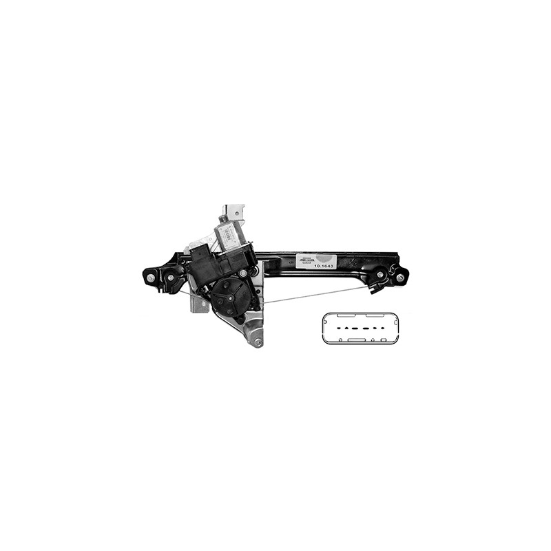 Mécanisme Lève-Vitre Arrière Droit Pour Peugeot 508 I 9224H9