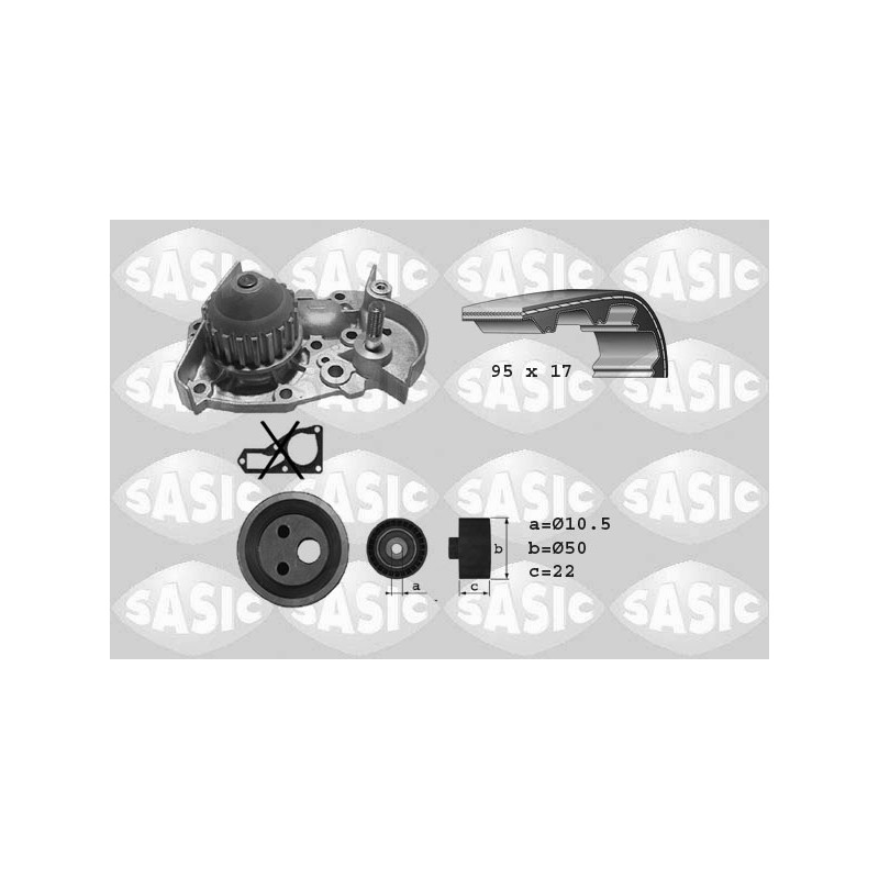 Kit De Distribution + Pompe à Eau Pour Renault 19 I II Clio Rapid 7700736091