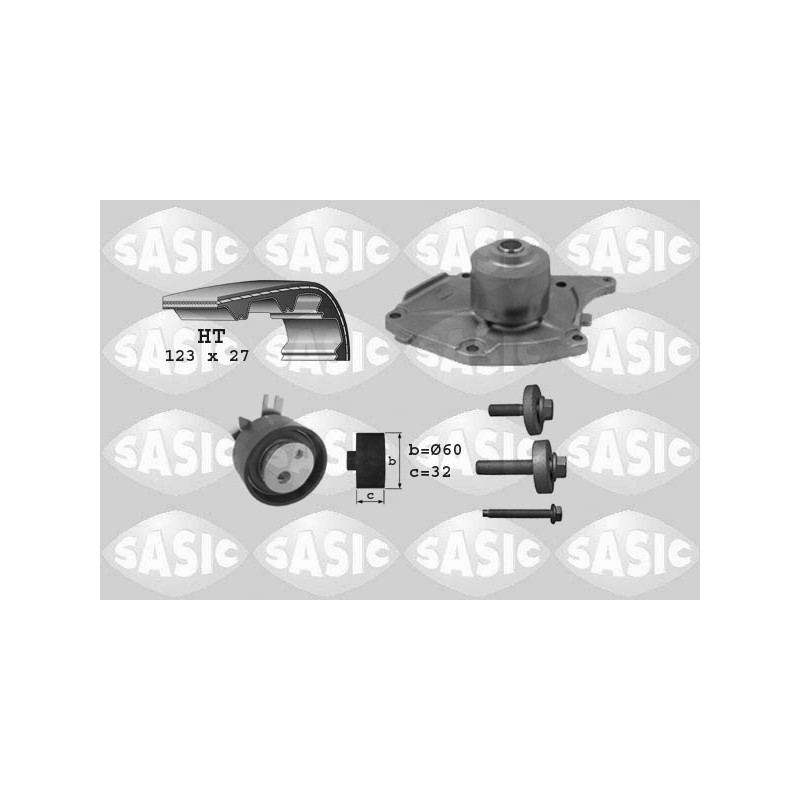Kit De Distribution + Pompe à Eau Pour Renault Captur I Dacia Nissan 119A02421R