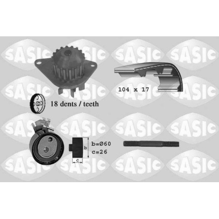 Kit De Distribution + Pompe à Eau Pour Peugeot Fiat Citroën 0831S0 71776090