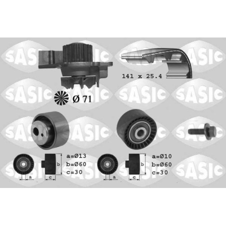 Kit De Distribution + Pompe à Eau Pour Peugeot Fiat Citroën Lancia 0831V3