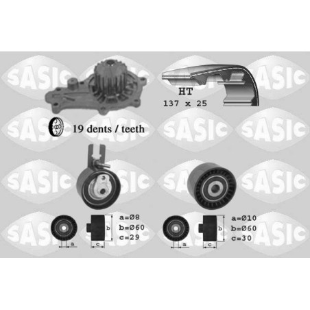 Kit De Distribution + Pompe à Eau Pour Peugeot Fiat Ford Suzuki 0831V4 1364681