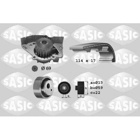 Kit De Distribution + Pompe à Eau Pour Peugeot 306 Fiat Citroën Lancia 0831R1