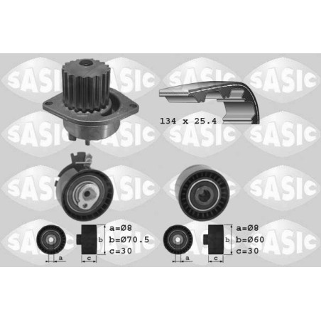 Kit De Distribution + Pompe à Eau Pour Peugeot 206 207 301 307 308 II 1007 C3 I
