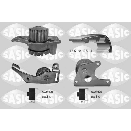 Kit De Distribution + Pompe à Eau Pour Peugeot Citroën Rover 0831Q8 GWP337