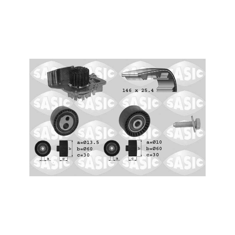 Kit De Distribution + Pompe à Eau Pour Peugeot 406 Fiat Citroën Lancia 083161