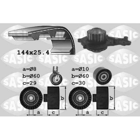 Kit De Distribution + Pompe à Eau Pour Peugeot Toyota Citroën Mazda SU00100877