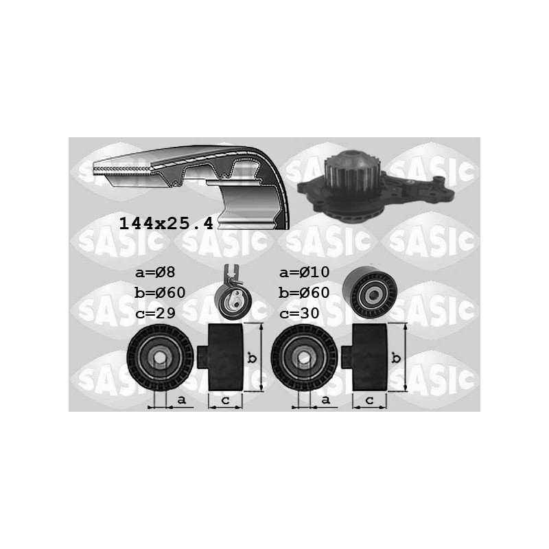 Kit De Distribution + Pompe à Eau Pour Peugeot Toyota Citroën Mazda SU00100877