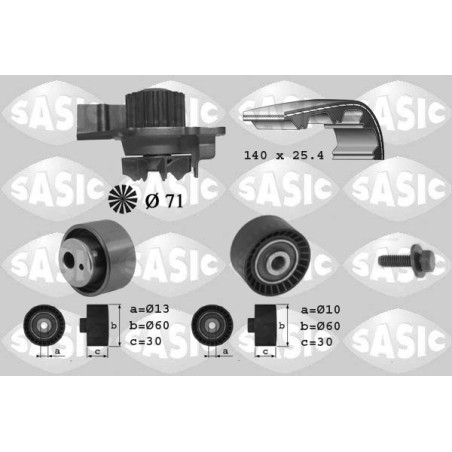 Kit De Distribution + Pompe à Eau Pour Peugeot Fiat Citroën 0831R7 9467626380