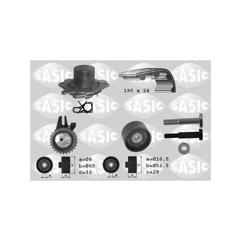 Kit De Distribution + Pompe à Eau Pour Fiat Alfa Romeo Suzuki Lancia 71736726