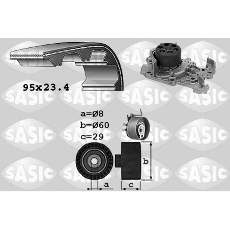Kit De Distribution + Pompe à Eau Pour Renault Clio II Dacia Nissan 130C16776R