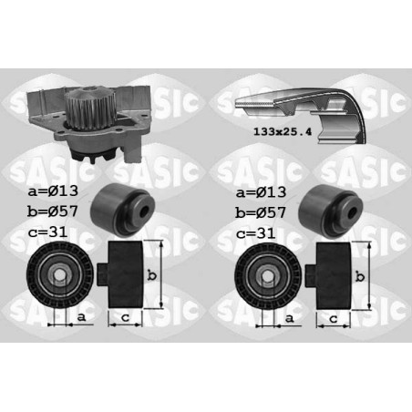 Kit De Distribution + Pompe à Eau Pour Peugeot 309 II 405 I Citroën BX
