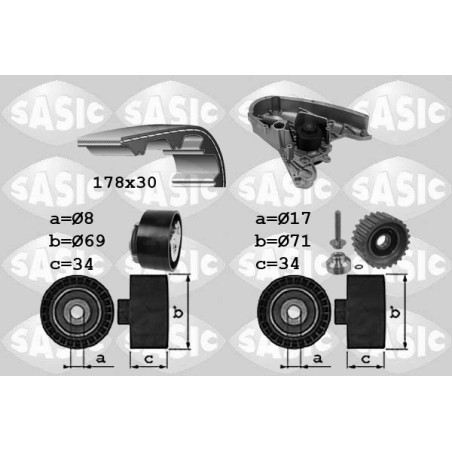 Kit De Distribution + Pompe à Eau Pour Fiat Ducato Iveco Daily III IV