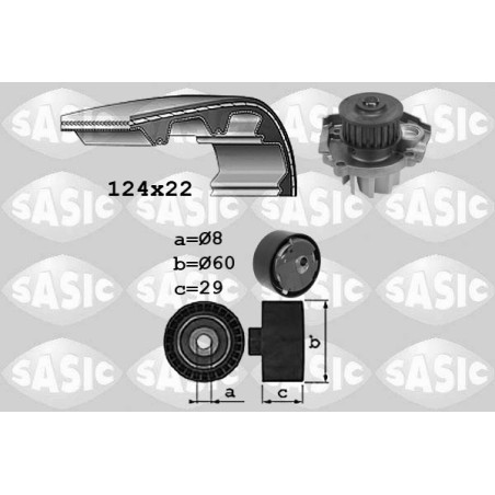 Kit De Distribution + Pompe à Eau Pour Opel Fiat 124 Alfa Romeo Jeep 71771575
