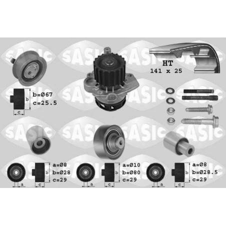 Kit De Distribution + Pompe à Eau Pour VW Polo Seat Skoda Fabia I 1.9 SDI