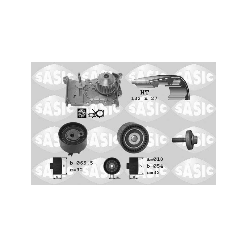 Kit De Distribution + Pompe à Eau Pour Renault Clio III 130C13191R 8200428447