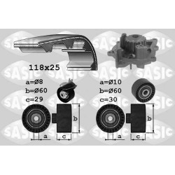 Kit De Distribution + Pompe à Eau Pour Peugeot Fiat Ford Citroën 0831V5