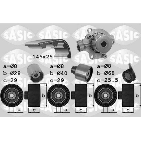 Kit De Distribution + Pompe à Eau Pour VW Audi A1 A3 A4 Seat Skoda 04L121011N