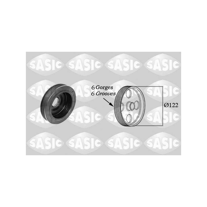 Poulie Damper Pour Renault Espace III Laguna I Megane Scénic 7700108401