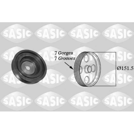 Poulie Damper Pour Renault Clio III IV Modus Twingo II 8200315270
