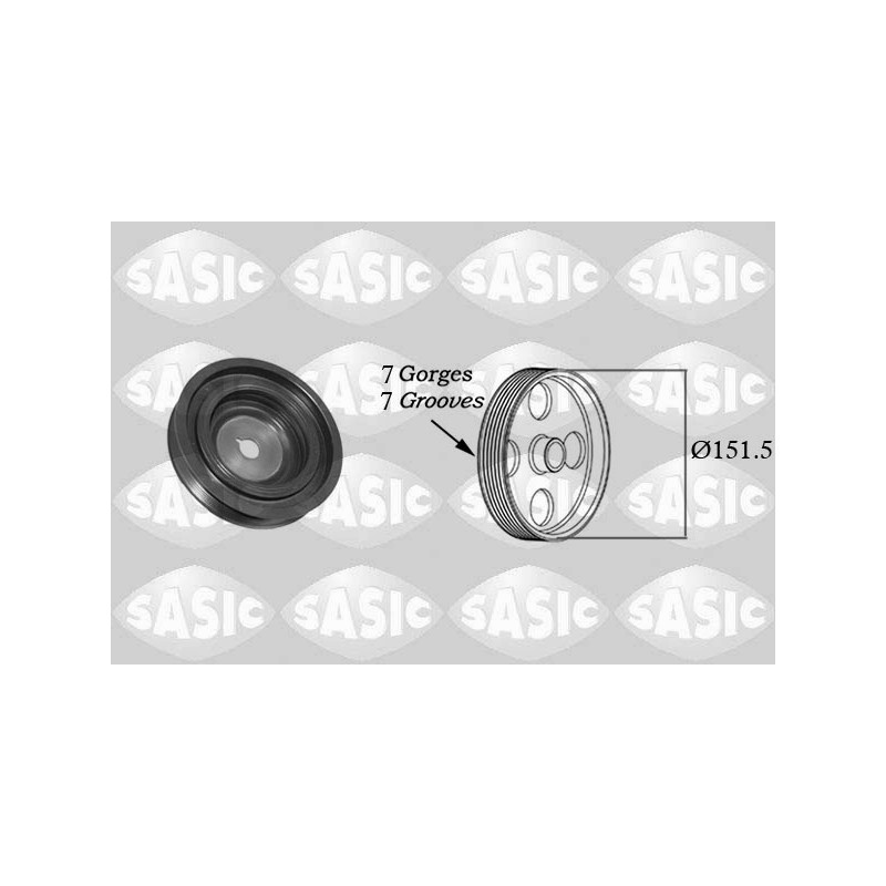 Poulie Damper Pour Renault Clio III IV Modus Twingo II 8200315270