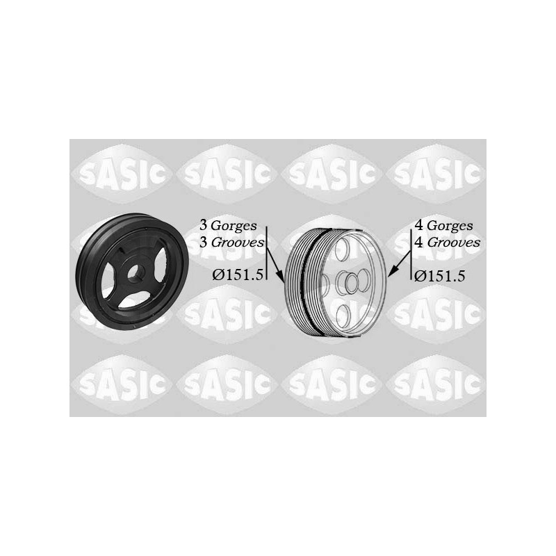 Poulie Damper Pour Renault Clio V Twingo III Dacia Logan II III MCV Sandero
